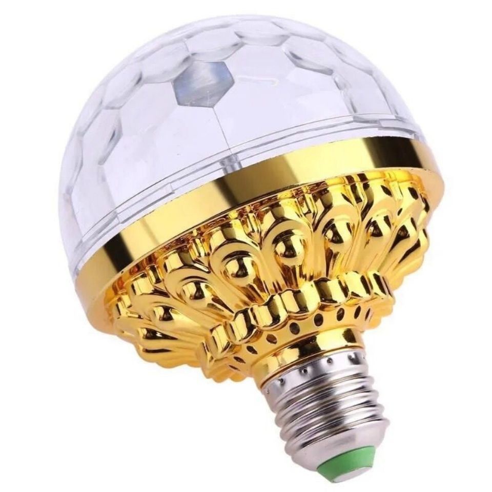 Bóng đèn xoay LED RGB nhiều màu thay đổi theo tiếng nhạc trang trí nhà cửa/ tiệc sinh nhật