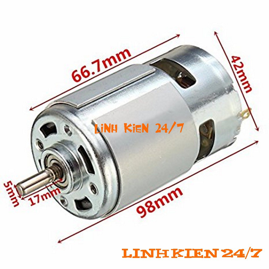 Động Cơ DC 775-288W Siêu khỏe DC 12V-24V (Loại Xịn)