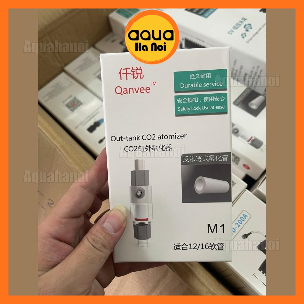 Trộn CO2 Qanvee M1 M2 P12/16mm - kết nối lọc thùng tăng hiệu quả hòa tan CO2