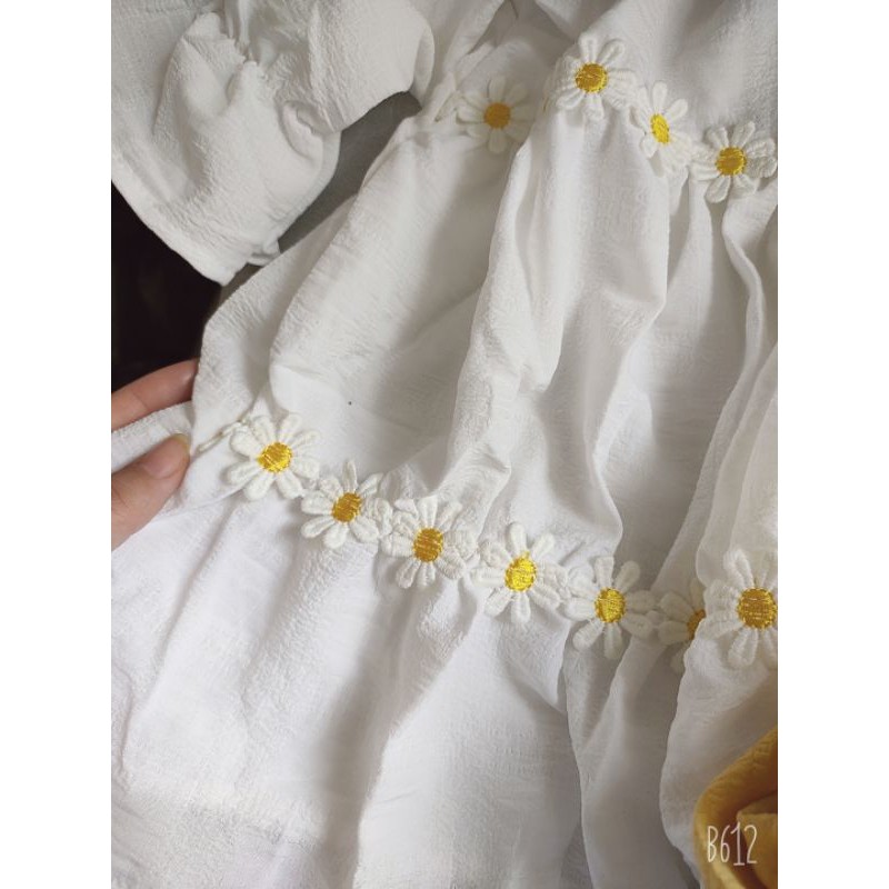 [Mã WASTUP24 giảm 10K đơn 50K] Áo Babydoll hoa cúc chất đũi đẹp