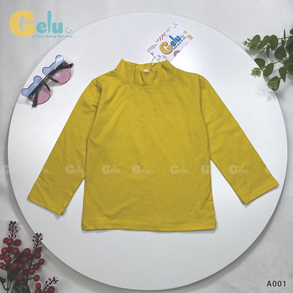 Áo giữ nhiệt cho bé GELU KIDS cotton dài tay co giãn tốt cho bé từ 9-23kg-GLA001