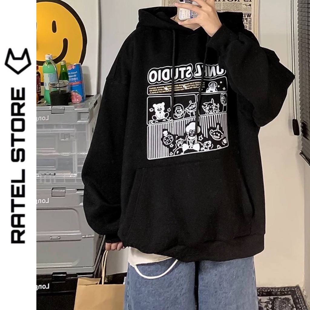 Áo Hoodie Local Brand Nỉ Bông Nam Nữ Unfl Studio Ulzzang Unisex Form Rộng