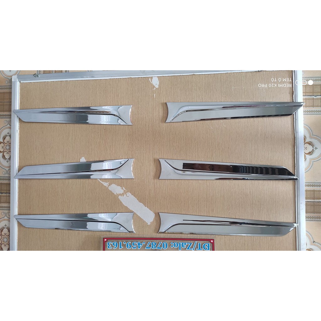 Đôi cánh nhựa ABS mạ crom lắp trang trí xe tải