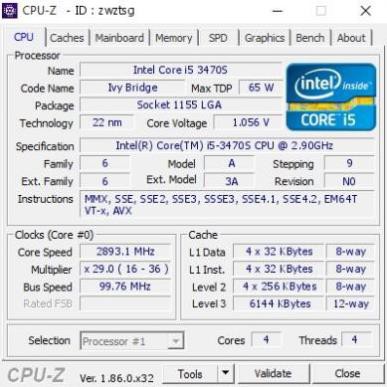 (giá khai trương) CPU i5 3470s 4 Nhân 4 Luồng Soket 1155 bộ vi xử lý cũ