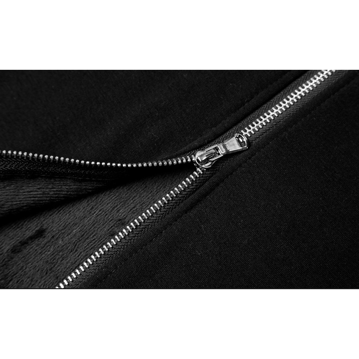 Áo Hoodie Nelly Heybig có khoá kéo Basic Trơn 6 màu