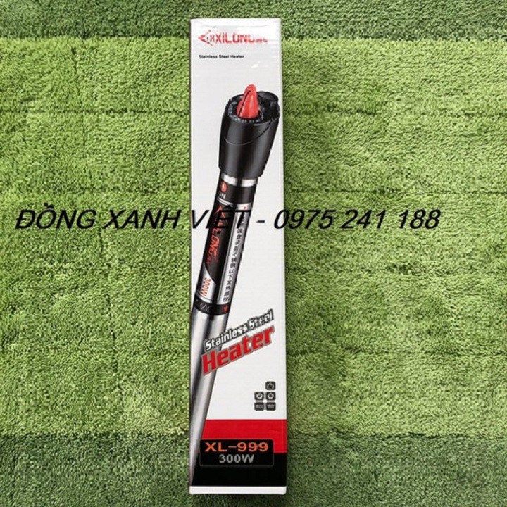 Máy sưởi hồ cá inox 300W Xilong siêu ấm cho bể 80 - 100cm