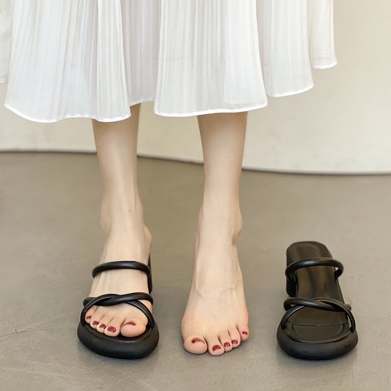 Dép Sandal Đế Dày Thời Trang Mùa Hè 2022 Mới Cho Nữ