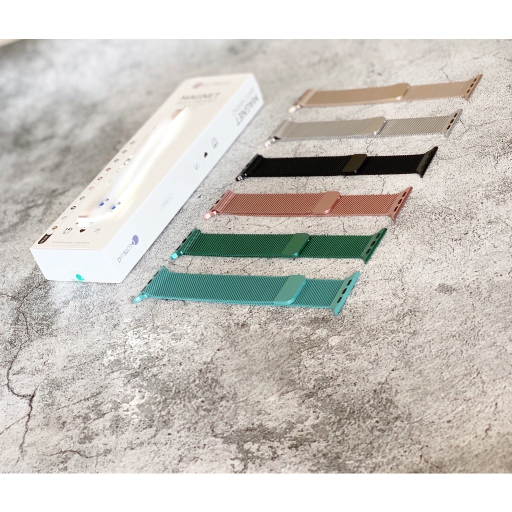 Dây thép milaneses loop kim loại không gỉ cho đồng Hồ Thông Minh 1/2/3/4/5/6/7/8/SE size 38/40/41/42/44/45mm AW267