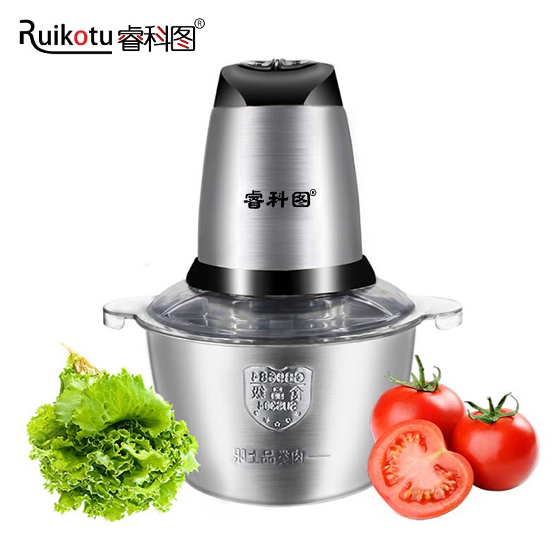 [FREESHIP❤️] Máy Xay Thịt Có Cối INOX 2 Lít, Dao 4 Lưỡi Food Cao Cấp Loại 1, hàng chính hãng, uy tín tại Shop