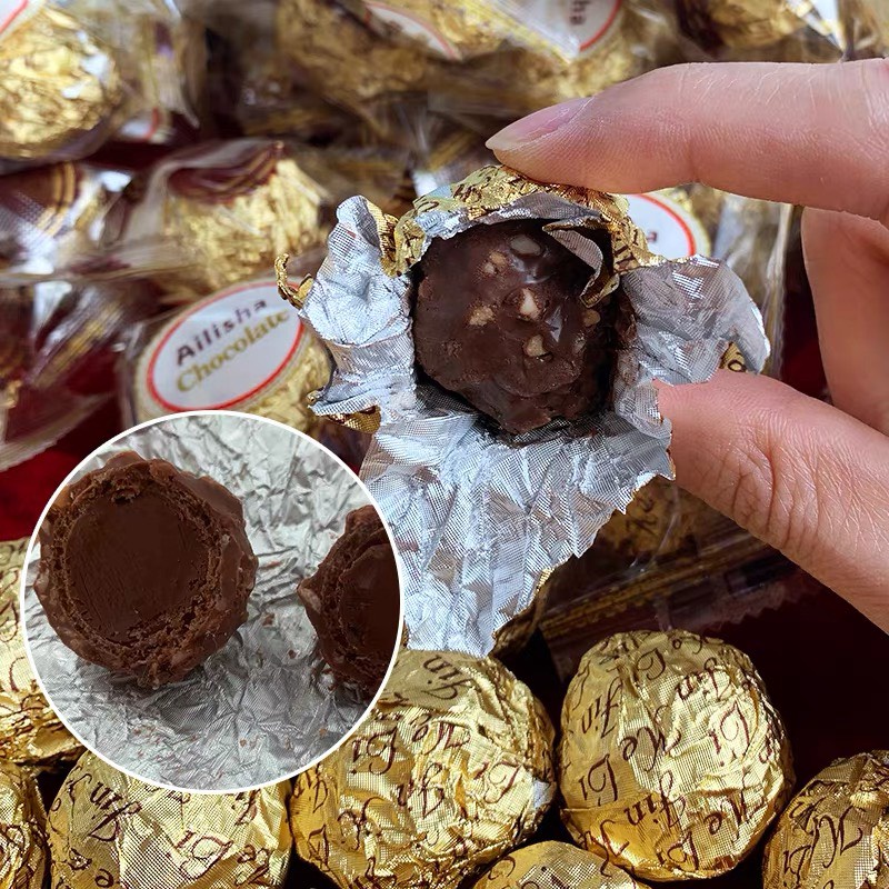 Kẹo Socola Sữa Hạnh Nhân Alisa Nhiều Vị Cực Ngon