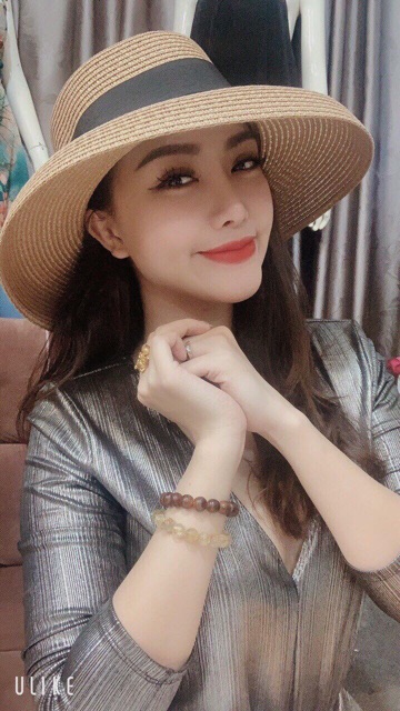 Mũ cói lồng đèn kiểu dáng vintage siêu hot