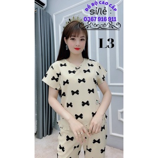 bộ lửng mặc nhà bèo nơ đồ ngủ chất lụa hàn mềm min mát