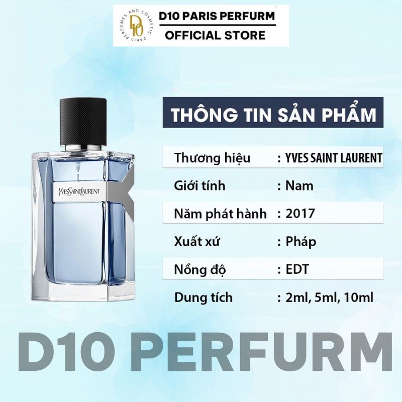 Nước hoa nam YSL Y  lưu hương lâu phong cách nam tính hấp dẫn.