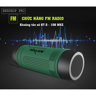 Loa bluetooth kiêm sạc dự phòng và đèn chiếu sáng Zealot S1