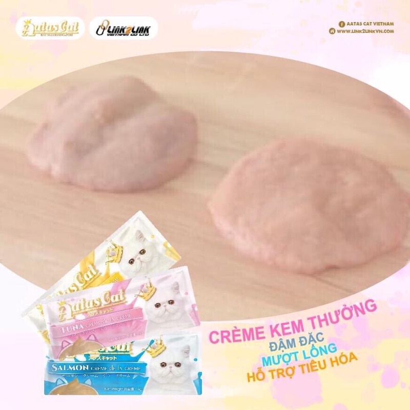 SỐT KEM THƯỞNG CHO MÈO - AATAS CAT CREAM  _ DATE 21/12/2023