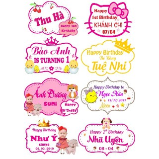 Chibi Sinh Nhật - Bảng Tên chibi Sinh Nhật Cho Bé