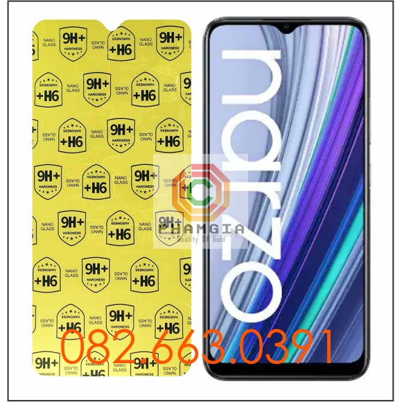 Dán cường lực Realme Narzo 30A nano dẻo siêu bền