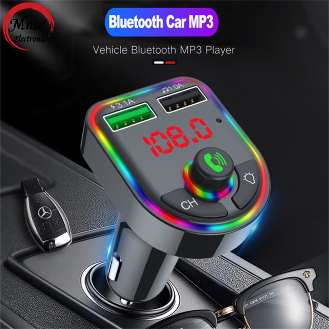 Thiết Bị Thu Phát Fm Mp3 Kết Nối Bluetooth 5.0 Đa Năng Cho Xe Hơi