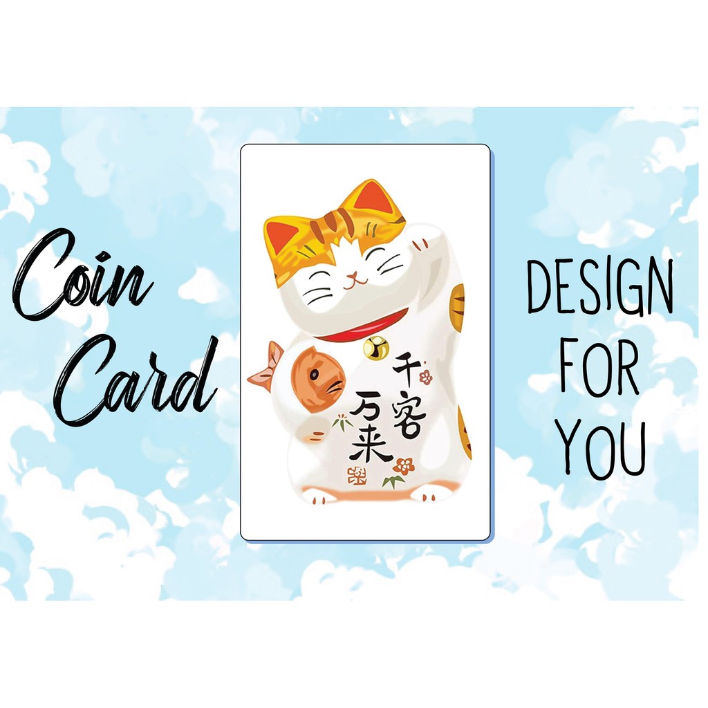 &quot;MÈO THẦN TÀI MANEKI NEKO 🧧 &quot;( ️ Decal dán Thẻ ATM, debit, thẻ từ, thẻ chung cư, bảo vệ thẻ) | Dán thẻ ATM COINCARD