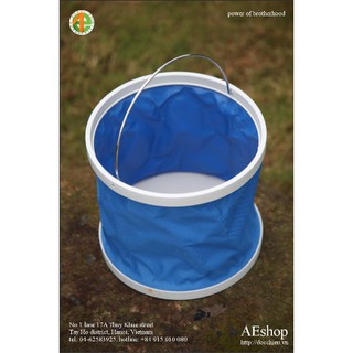 xô câu cá gâp xô đựng nước dã ngoại gấp xô theo xe gấp 11 litre