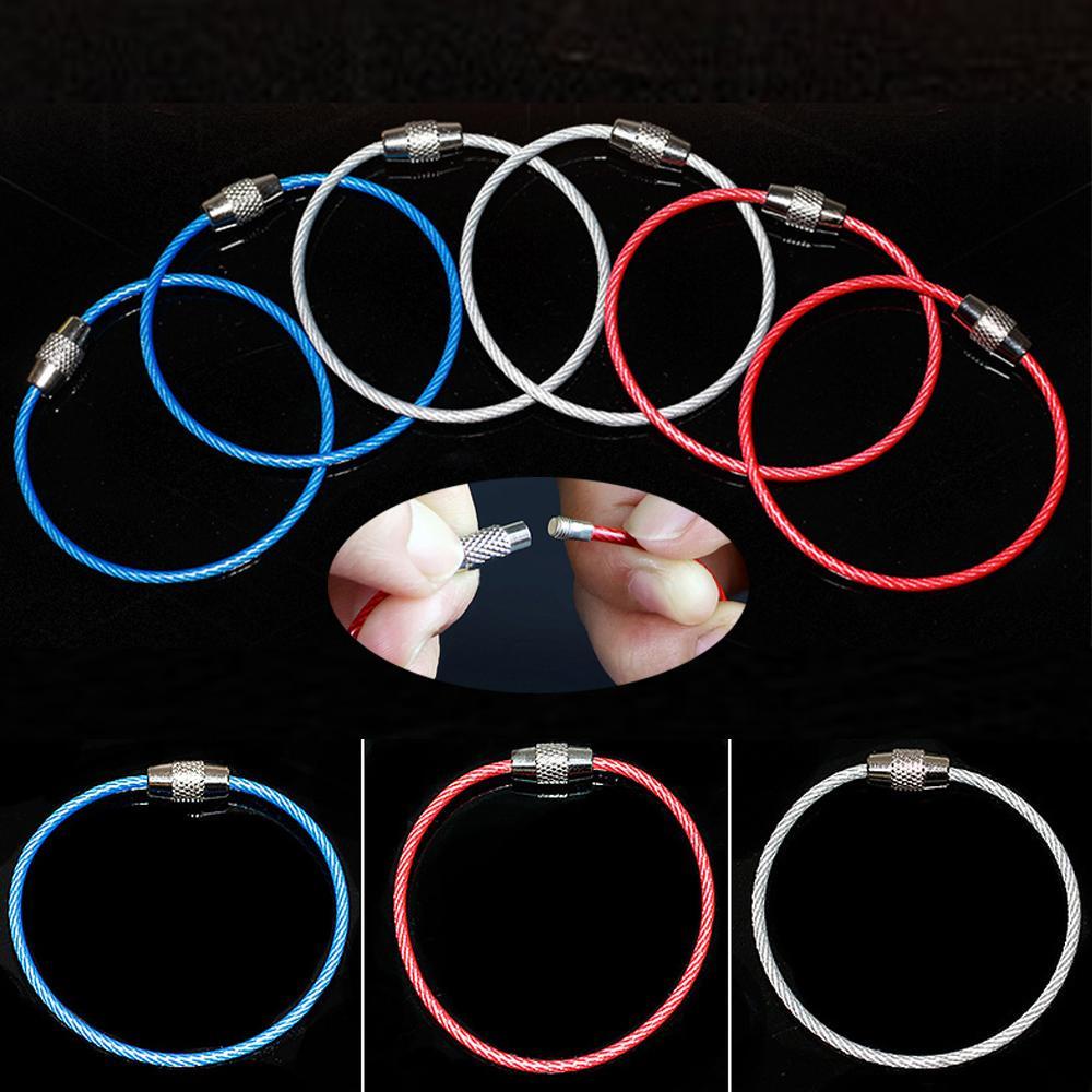 Set 5 / 10 Dây Móc Chìa Khóa Nhiều Màu Sắc Dùng Ngoài Trời Tiện Dụng Giá Đỡ