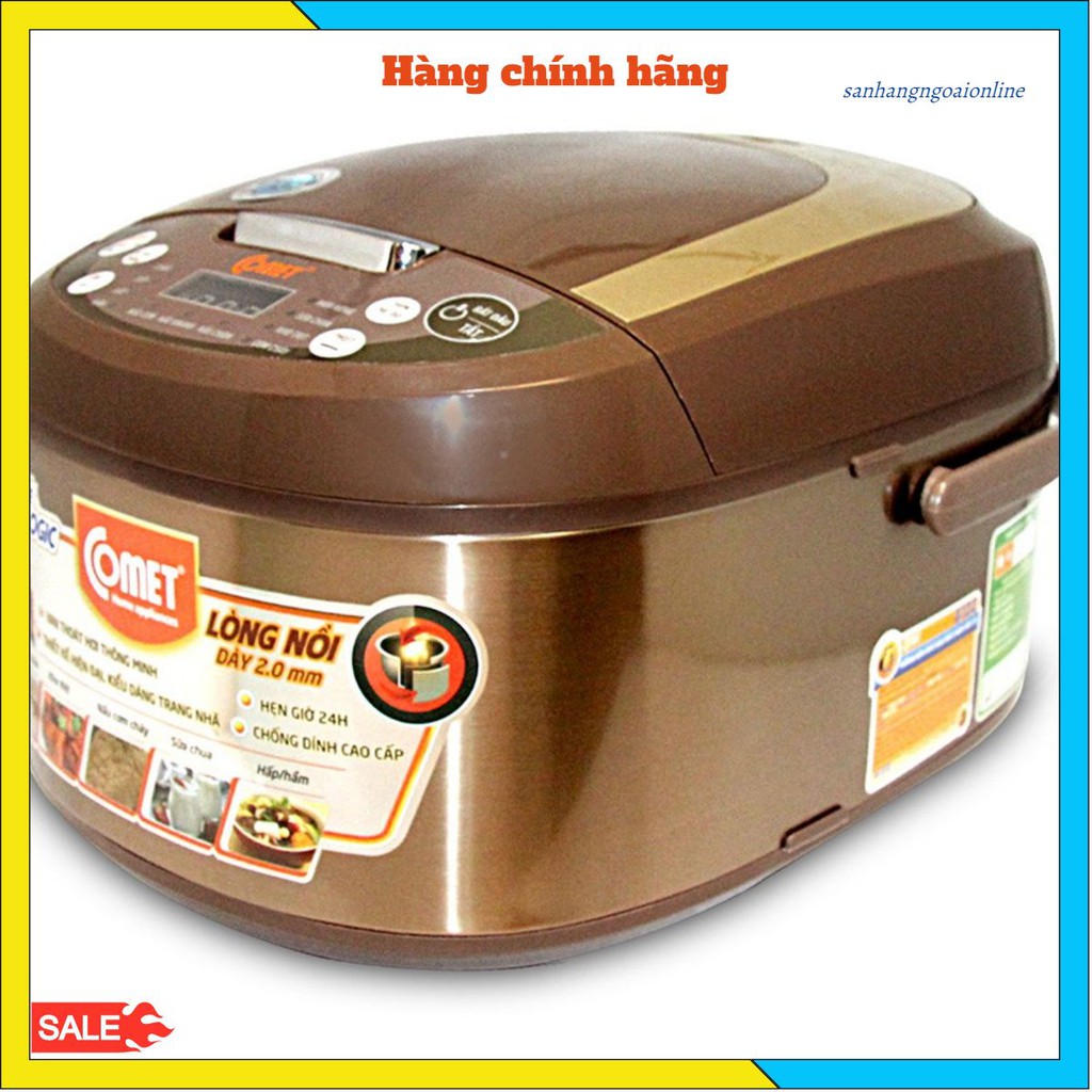 Nồi Cơm Điện Tử Comet CM8087 1.8L - 860W- Hàng chính hãng
