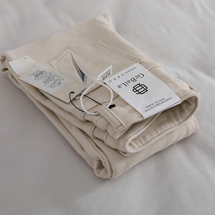 Plus Quần jeans Lưng Cao Ống Rộng Lót Nhung Thời Trang Thu Đông Cho Nữ s 2022