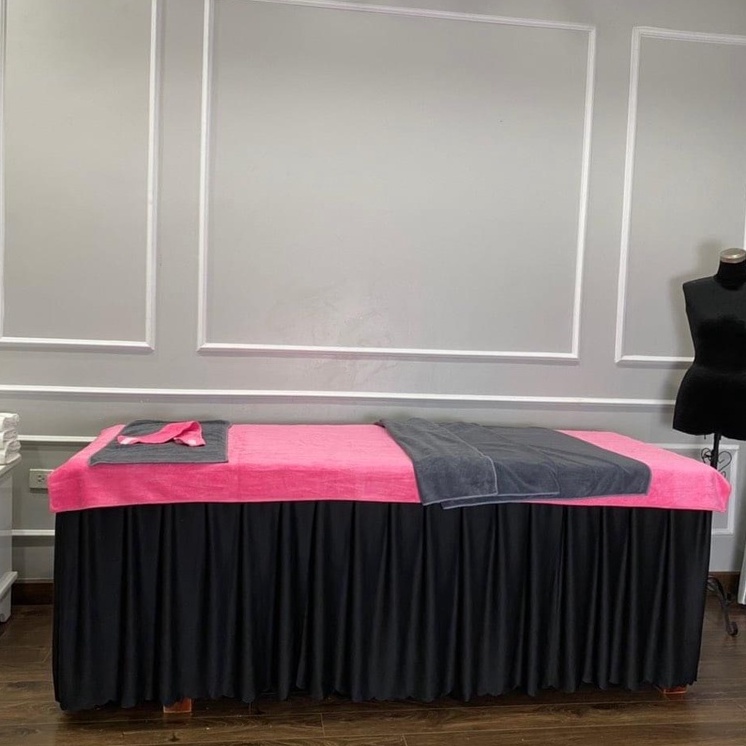 Khăn trải giường spa Anh Minh chất microfiber kt 90*190cm có thể dùng để đắp người vào mùa đông