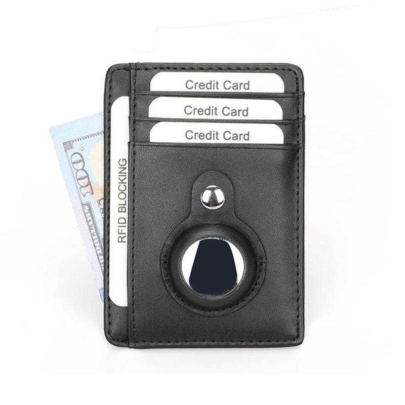 Ví nam đựng thẻ da cao cấp có hộp đựng thẻ lẫy tự động, các ngăn đựng thẻ, giấy tờ,airtag