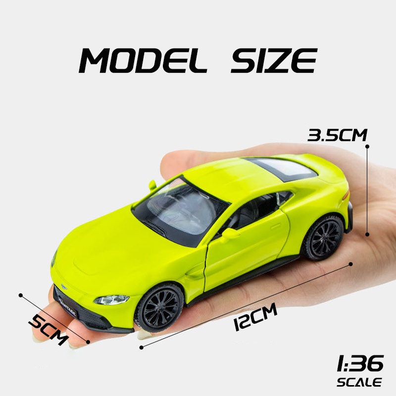 Mô Hình Xe Hơi Thể Thao Aston Martin Vantage Bằng Hợp Kim Kẽm Tỷ Lệ 1 / 36