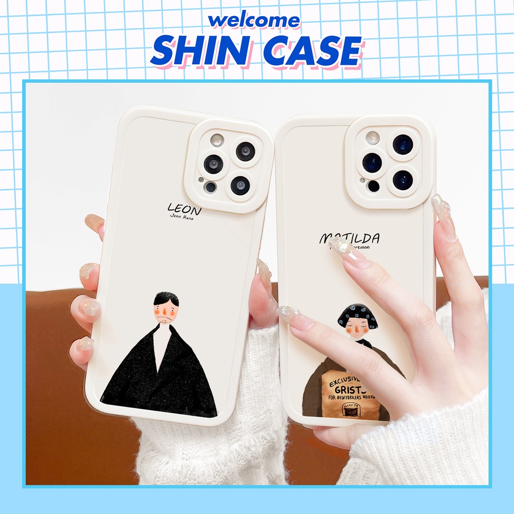 Ốp lưng iphone LEON cạnh vuông 6/6plus/6s/6splus/7/7plus/8/8plus/x/xs/11/12/13/14/pro/max/promax/plus/shin/case