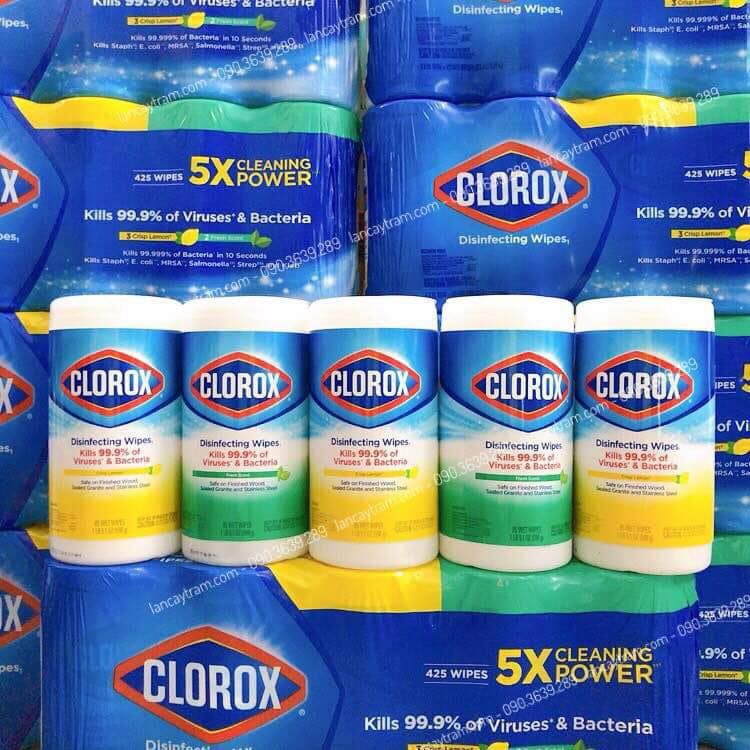 Hàng Mỹ -85 KHĂN ƯỚT KHỬ TRÙNG, DIỆT KHUẨN ĐA NĂNG CLOROX - MỸ