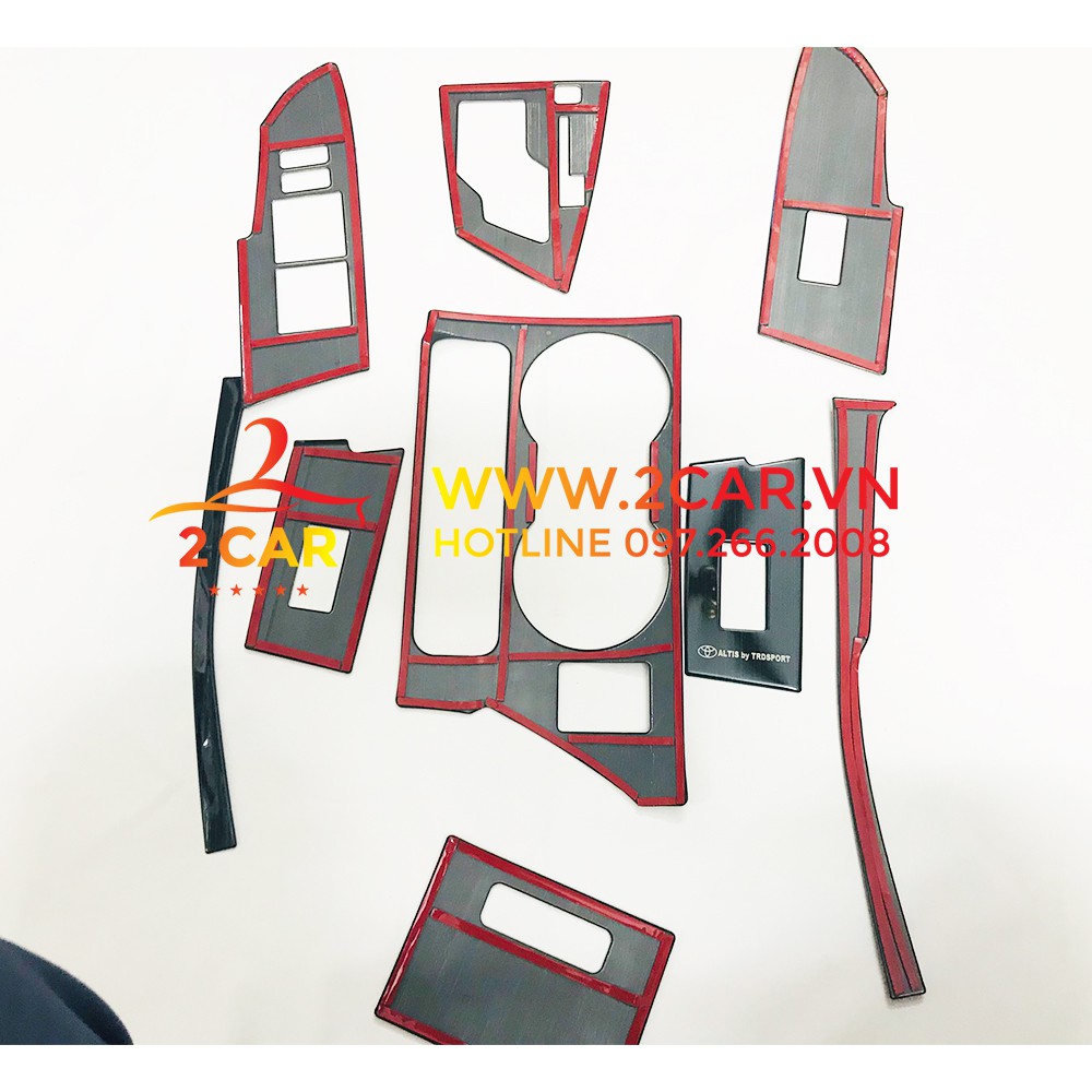 Ốp nội thất xe Toyota Altis 2014 - 2021 chất liệu titan cao cấp