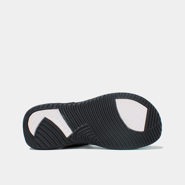 SHONDO | Sandals F7 Continew đế đen phối quai đen cam F7N1012