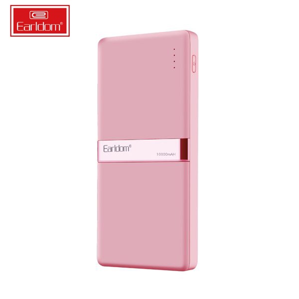 Sạc dự phòng thời trang cao cấp 10000 mah Earldom PB-10 - thiết kế dạng thanh thon gọn - Sạc cùng lúc 2 thiết bị