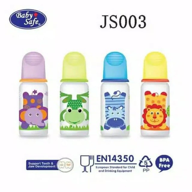 Baby Safe Bình Sữa Em Bé Co Giãn 125ml Js003 & 250ml Js004