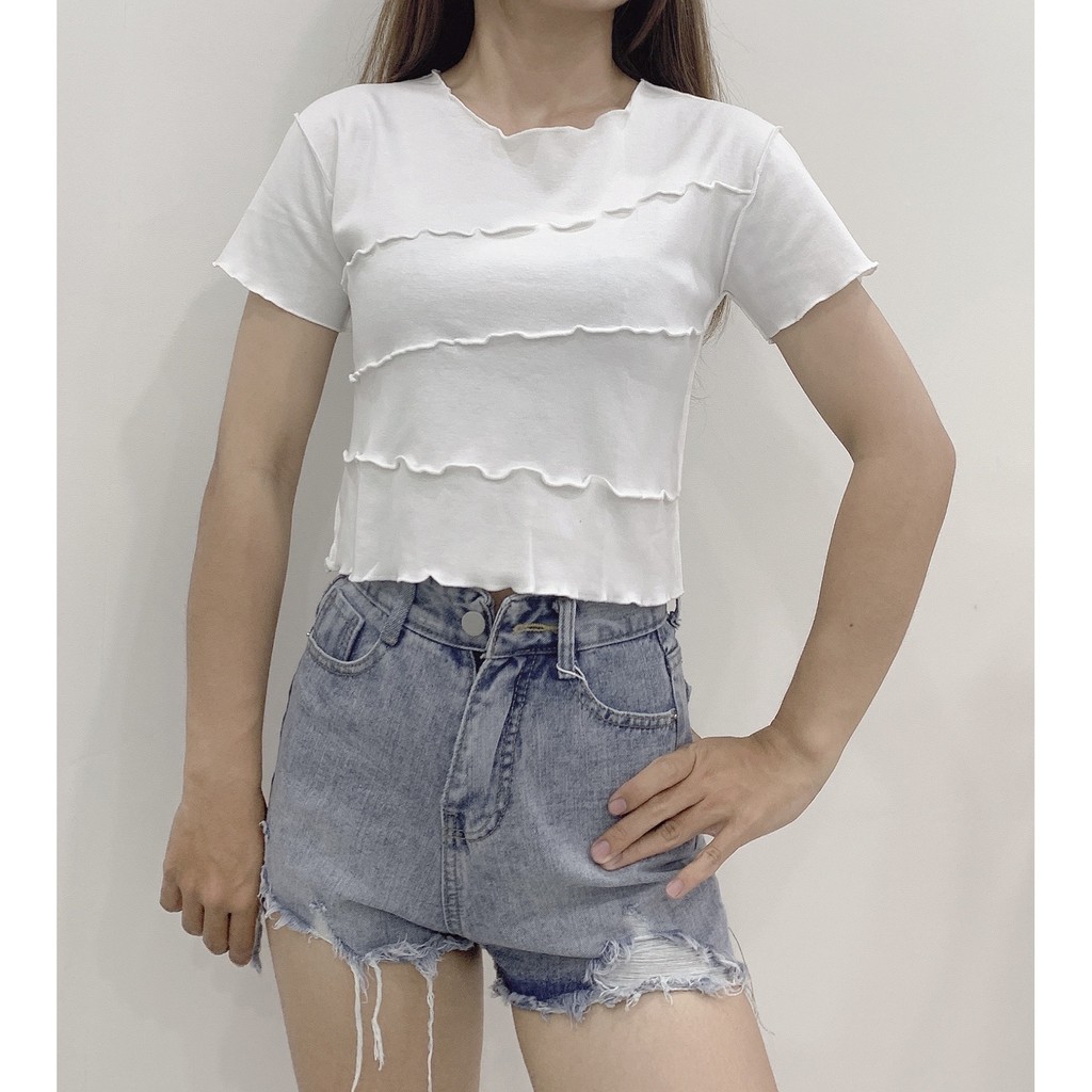 Áo Croptop - Áo Thun Croptop  Xoắn