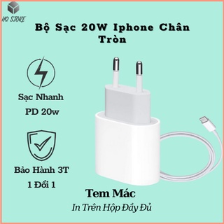 Bộ sạc nhanh 20w dùng cho pro max, iphone 11, iphone xs max, iphone xs, iphone x, iphone 8 plus, iphone 8 1 đổi 1