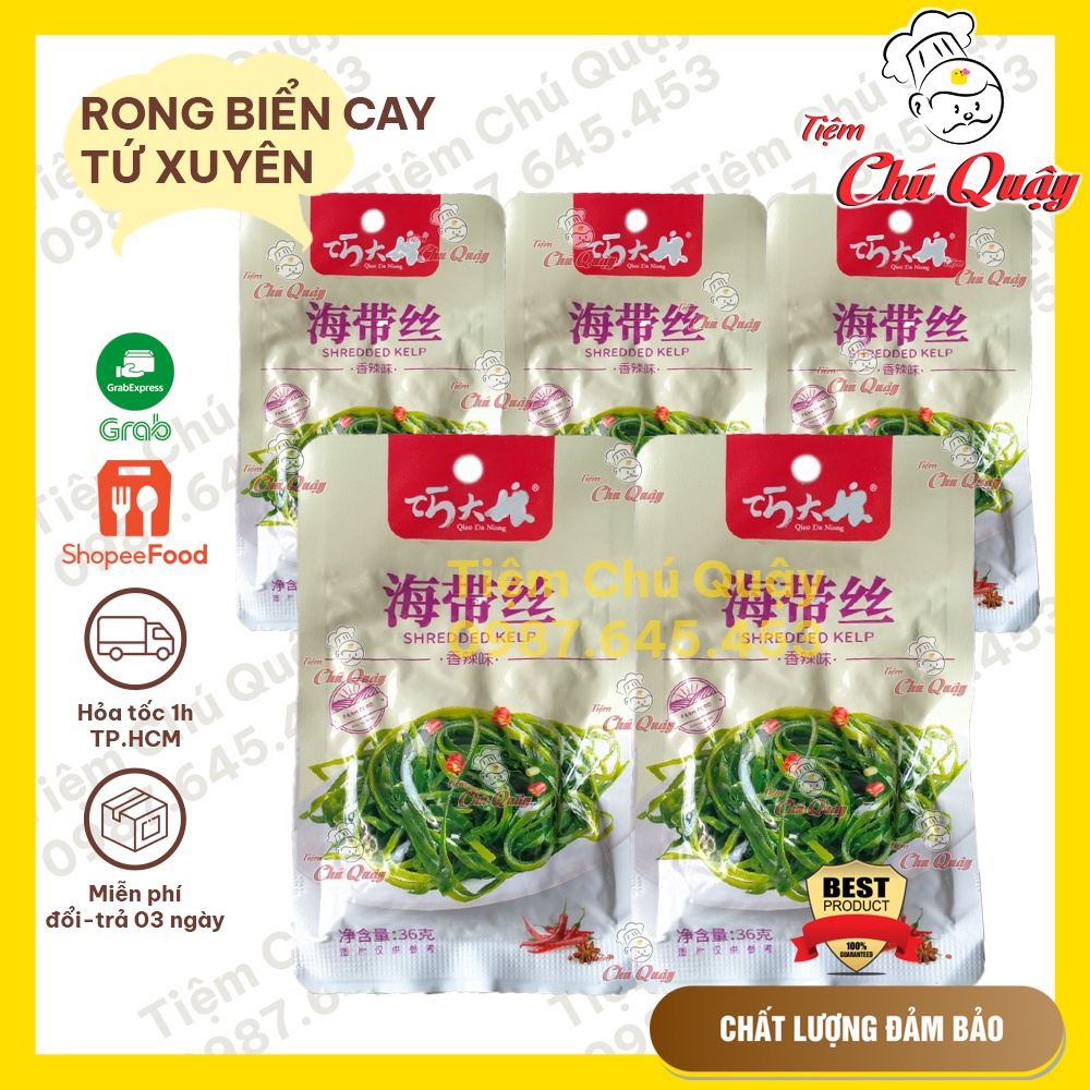 RONG BIỂN CAY Tứ Xuyên - Gói 36gr - Đồ ăn vặt nội địa [Tiệm Chú Quậy]