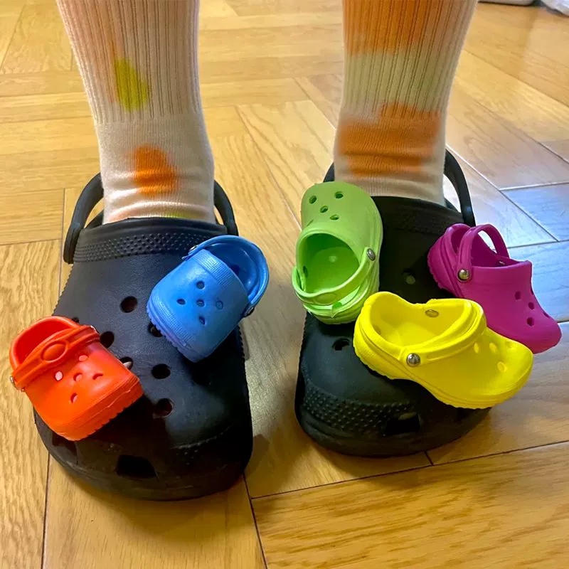 Phụ Kiện Trang Trí Giày crocs Mini 3D DIY Thời Trang Dễ Thương