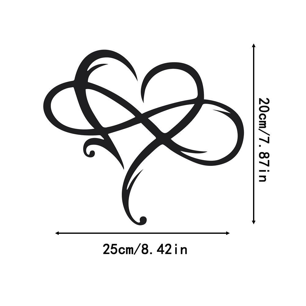 Phụ Kiện Trang Trí Tường Hình Trái Tim Bằng Kim Loại Màu Ngà Độc Đáo