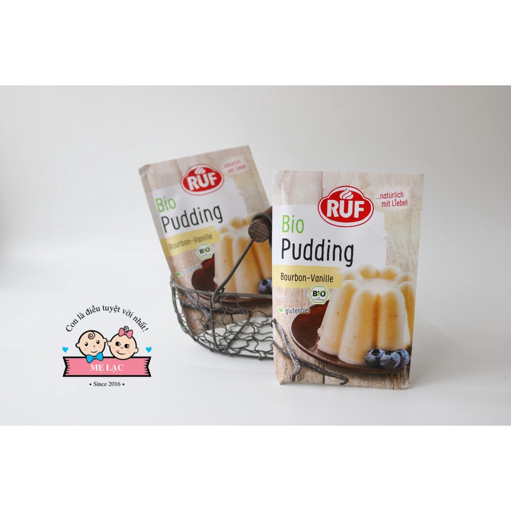 [RUF] Pudding hữu cơ làm món phụ cho bé ăn dặm, gói 40gr