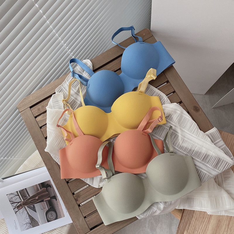 Áo lót nâng ngực không đường may chất liệu mềm mại thời trang cho nữ size 32-38