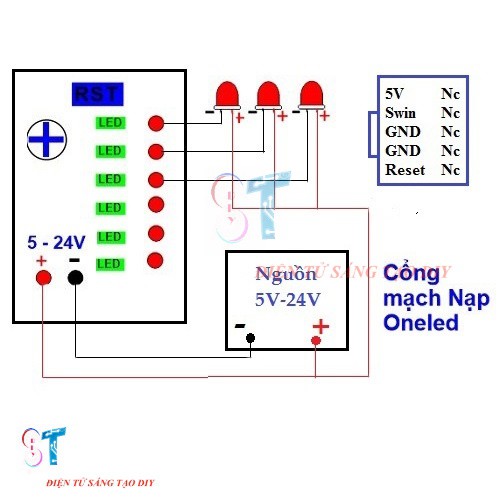 Mạch Điều Khiển Led Vẫy 6 Kênh 3A