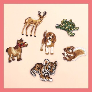 Sticker Ủi, Miếng Patch Ủi DùngTrang Trí Quần Áo, Mũ Nón,Giày Vải Hình Động Vật