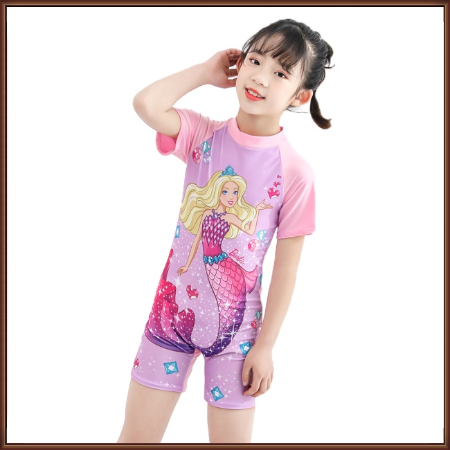 Bộ Đồ Bơi Một Mảnh Khô Nhanh Chống Nắng In Họa Tiết Hoạt Hình Cho Bé 3-11 Tuổi