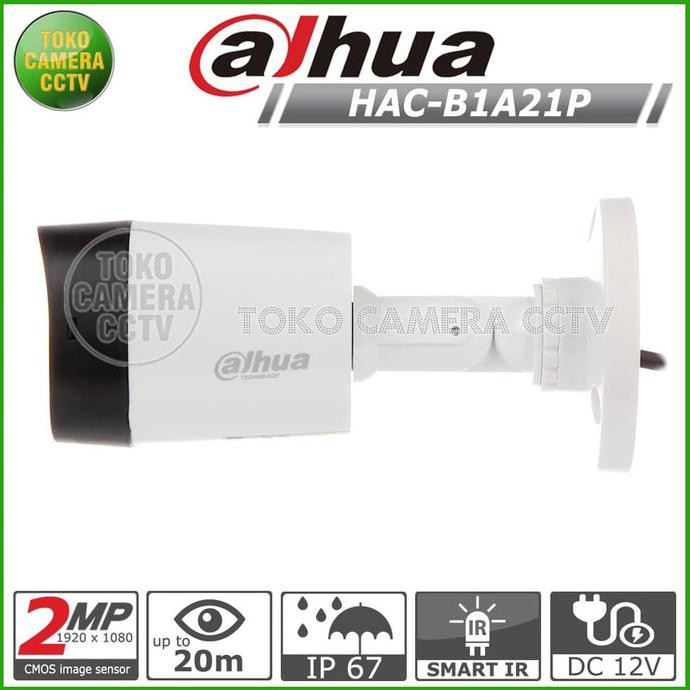 DAHUA Camera An Ninh Ngoài Trời 2mp Hac-B1A21 Hdcvi Cctv