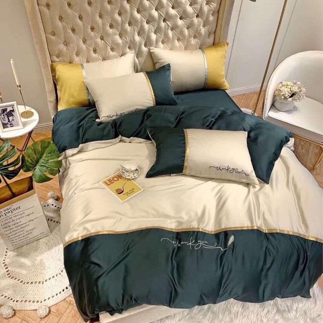 Sét chăn ga gối lụa tencel nhập khẩu cao cấp