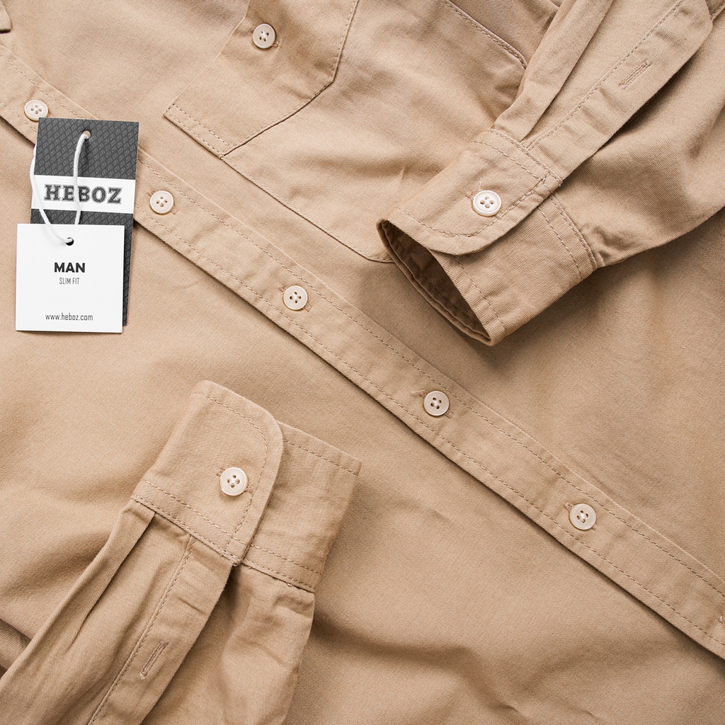 Áo sơ mi nam dài tay cổ bẻ HEBOZ chất vải denim mỏng, nhẹ và thoáng mát lên form sang chảnh - 00000654 | BigBuy360 - bigbuy360.vn