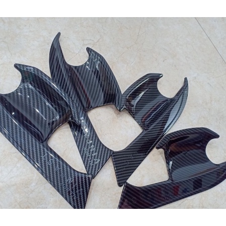 Ốp tay nắm, hõm cửa carbon xe Vinfast Lux A, Lux SA Mẫu Cacbon cao cấp